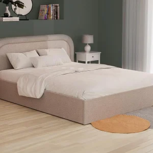 Kofferbed – 140 x 190 cm – Teddy-stof – Beige – FIREZA II  – Koop nu goedkoop online