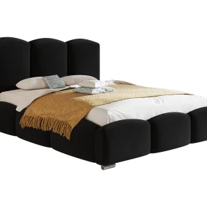 Emporius Gestoffeerd bed met opbergruimte 180×200 Roma – tweepersoonsbed 180 x 200, fluwelen Zwart (Amor Velvet 4322) Emporius Gestoffeerd bed met opbergruimte 180×200 Roma – tweepersoonsbed 180 x 200, fluwelen Zwart (Amor Velvet 4322)