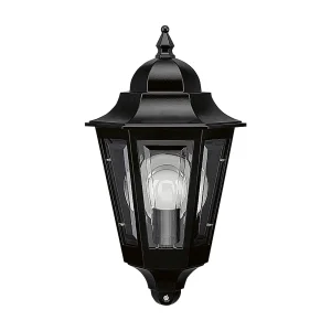 ELITE 6 wandlamp klassieke stijl – H 32 cm – E14 42W – Mat glas – IP44 – aluminium en zwart ELITE 6 wandlamp klassieke stijl – H 32 cm – E14 42W – Mat glas – IP44 – aluminium en zwart