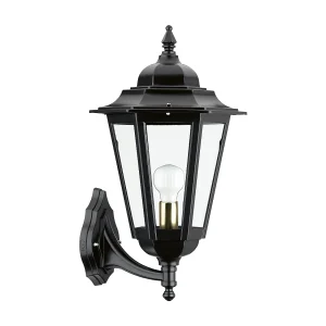ELITE 6 wandlamp klassieke stijl – H 55 cm x B 34 cm – E27 42W – Transparant glas – IP44 – aluminium en wit ELITE 6 wandlamp klassieke stijl – H 55 cm x B 34 cm – E27 42W – Transparant glas – IP44 – aluminium en wit