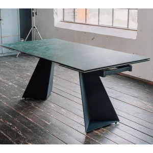 Eettafel – Groen Glas – 200 x 100 cm – LODI Eettafel – Groen Glas – 200 x 100 cm – LODI