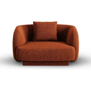 Fauteuil "Tulum" Chenille, Terracotta – 103x90x70cm Fauteuil "Tulum" Chenille, Terracotta – 103x90x70cm