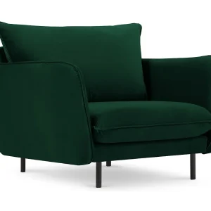 Fauteuil "Vienna" Flueel, Flessengroen – 97x94x95cm