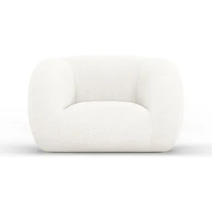 Fauteuil "Essen" Boucle, Wit – 130x95x86cm Fauteuil "Essen" Boucle, Wit – 130x95x86cm