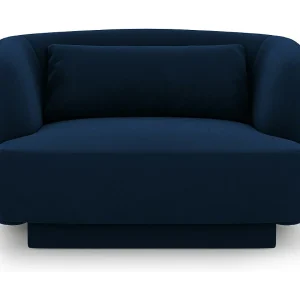 Fauteuil "Tulum" Flueel, Koningsblauw – 103x90x70cm Fauteuil "Tulum" Flueel, Koningsblauw – 103x90x70cm