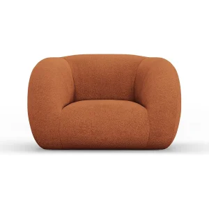 Fauteuil "Essen" Boucle, Bruin – 130x95x86cm Fauteuil "Essen" Boucle, Bruin – 130x95x86cm