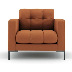 Fauteuil "Bali" Structurele stof, Baksteen – 87x92x75cm Fauteuil "Bali" Structurele stof, Baksteen – 87x92x75cm