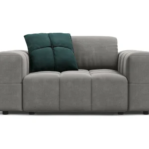 Fauteuil "Luc" Flueel, Lichtgrijs – 124x102x70cm Fauteuil "Luc" Flueel, Lichtgrijs – 124x102x70cm