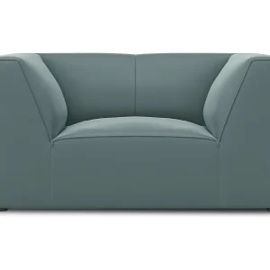 Fauteuil "Charles" Flueel, Munt – 120x92x69cm Fauteuil "Charles" Flueel, Munt – 120x92x69cm