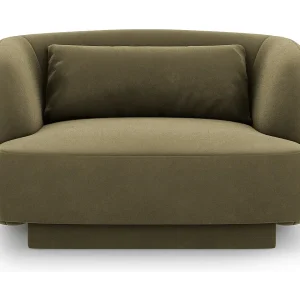 Fauteuil "Tulum" Flueel, Groente – 103x90x70cm Fauteuil "Tulum" Flueel, Groente – 103x90x70cm