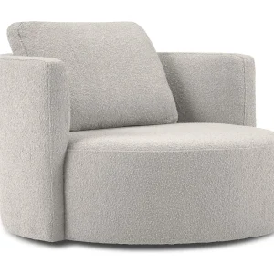 Draaistoel "Adam" Boucle, Lichtgrijs – 92x92x75cm Draaistoel "Adam" Boucle, Lichtgrijs – 92x92x75cm