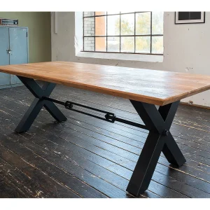 Eettafel – Bruin Hout – 220 x 100 cm – PALO Eettafel – Bruin Hout – 220 x 100 cm – PALO