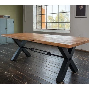 Eettafel – Bruin Hout – 220 x 100 cm – PALO Eettafel – Bruin Hout – 220 x 100 cm – PALO