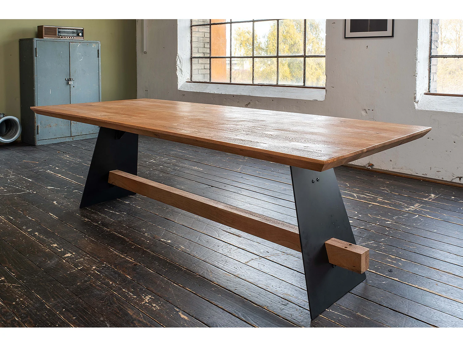 Eettafel - Bruin Hout - 280 x 100 cm - ARBORIO