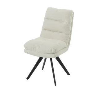Eetkamerstoel MCW-G66 Bouclé, crème wit Eetkamerstoel MCW-G66 Bouclé, crème wit