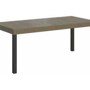 Everyday Premium 90/246×90 cm uitschuifbare tafel in duifgrijs met antraciet poten Everyday Premium 90/246×90 cm uitschuifbare tafel in duifgrijs met antraciet poten