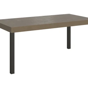 Everyday Premium uitschuifbare tafel 200/304×90 cm duifgrijs met antraciet poten