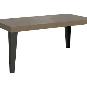 Uitschuifbare tafel 200/304×90 cm Flame Premium duifgrijs met antraciet poten Uitschuifbare tafel 200/304×90 cm Flame Premium duifgrijs met antraciet poten
