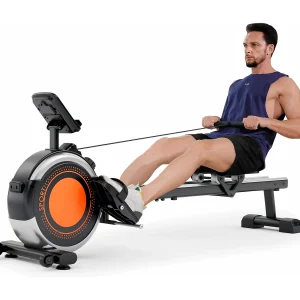 Dripex magnetische weerstandsroeier, met 16 weerstandsniveaus, dubbele schuif, stil en soepel, maximale belasting 160 kg