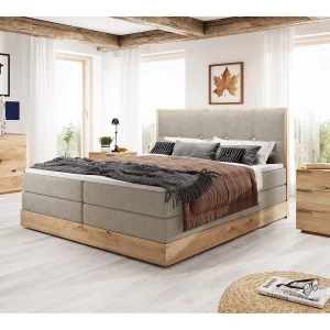 ELLI commodebed met elegant hoofdbord, ruime opbergmogelijkheden en modern design, Afmeting: 140×200 cm, Kleur: Ash ELLI commodebed met elegant hoofdbord, ruime opbergmogelijkheden en modern design, Afmeting: 140×200 cm, Kleur: Ash
