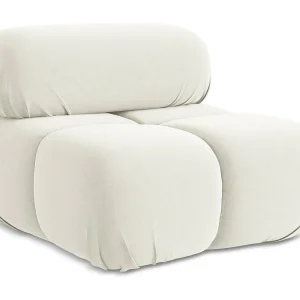Fauteuil van Lichtbeige flueel – LOKUA Fauteuil van Lichtbeige flueel – LOKUA