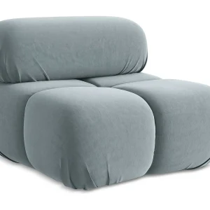 Fauteuil van Lichtblauw flueel – LOKUA Fauteuil van Lichtblauw flueel – LOKUA