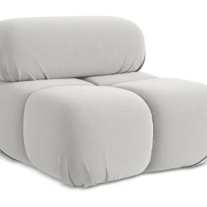 Fauteuil van Zilver flueel – LOKUA Fauteuil van Zilver flueel – LOKUA