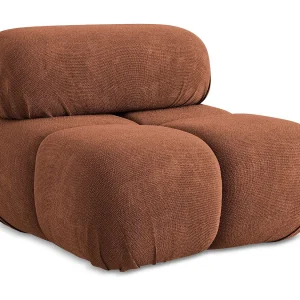 Fauteuil van Terracotta chenille – LOKUA Fauteuil van Terracotta chenille – LOKUA