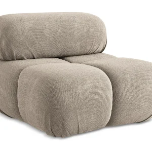 Fauteuil van Donkerbeige chenille – LOKUA Fauteuil van Donkerbeige chenille – LOKUA