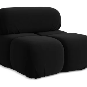 Fauteuil van Zwart flueel – LOKUA Fauteuil van Zwart flueel – LOKUA