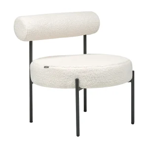 Fauteuil ALPHA Bouclé Wit