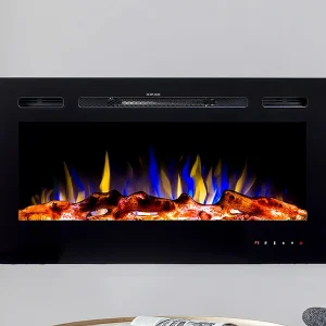 Elektrische sfeerhaard CALBUCO – L101,6 x D14 x H54,4 cm – Zwart – Koop nu online Elektrische sfeerhaard CALBUCO – L101,6 x D14 x H54,4 cm – Zwart – Koop nu online
