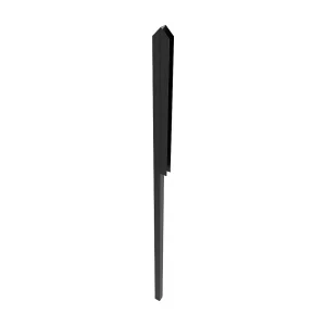 F-vormig eindprofiel in aluminium voor bovenraam – H105 cm – Zwart – TEMPA F-vormig eindprofiel in aluminium voor bovenraam – H105 cm – Zwart – TEMPA