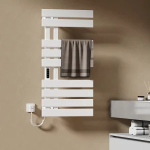 EMKE Elektrische Handdoekradiator 1000 x 500 mm, Wit 350W, Badkamer Wandmontage EMKE Elektrische Handdoekradiator 1000 x 500 mm, Wit 350W, Badkamer Wandmontage