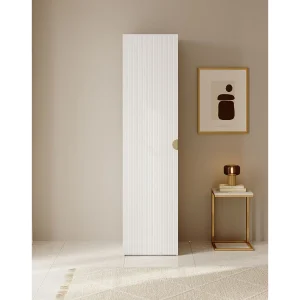 Eendeurskast met planken – 50 cm – wit – MOONIR Eendeurskast met planken – 50 cm – wit – MOONIR
