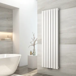 EMKE Radiator – Dubbel-Laags Plat – Glanzend Wit – 160×54 cm – 1739 W – Kolomradiator Vertical – Verwarming voor Alle Ruimtes