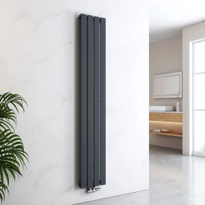 EMKE Radiator – Dubbel-Laags Plat – Mat Antraciet – 180×30 cm – 911 W – Kolomradiator Vertical – Verwarming voor Alle Ruimtes EMKE Radiator – Dubbel-Laags Plat – Mat Antraciet – 180×30 cm – 911 W – Kolomradiator Vertical – Verwarming voor Alle Ruimtes