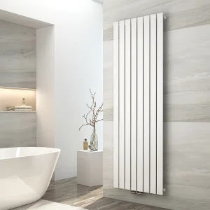EMKE Radiator – Plat Design – Glanzend Wit – 180×62 cm – 1265 W – Kolomradiator Vertical – Verwarming voor Alle Ruimtes