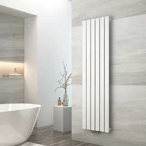 EMKE Radiator – Plat Design – Glanzend Wit – 160×46 cm – 850 W – Kolomradiator Vertical – Verwarming voor Alle Ruimtes