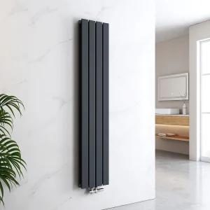 EMKE Radiator – Plat Design – Mat Antraciet – 160×30 cm – 557 W – Kolomradiator Vertical – Verwarming voor Alle Ruimtes