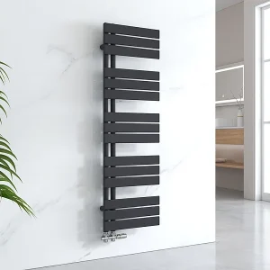 EMKE Handdoekradiator – Plat Design – Mat Zwart – 132×40 cm – Verwarming Badkamer EMKE Handdoekradiator – Plat Design – Mat Zwart – 132×40 cm – Verwarming Badkamer