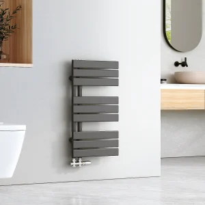 EMKE Handdoekradiator – Plat Design – Mat Antraciet – 76×40 cm – Verwarming Badkamer EMKE Handdoekradiator – Plat Design – Mat Antraciet – 76×40 cm – Verwarming Badkamer