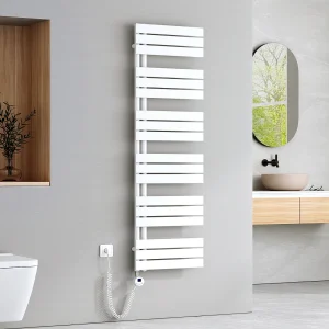 EMKE Elektrische Handdoekradiator – Glanzend Wit – 160×50 cm – 1000W – Badkamer Radiator EMKE Elektrische Handdoekradiator – Glanzend Wit – 160×50 cm – 1000W – Badkamer Radiator