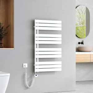 EMKE Elektrische Handdoekradiator – Glanzend Wit – 104×60 cm – 600W – Badkamer Radiator EMKE Elektrische Handdoekradiator – Glanzend Wit – 104×60 cm – 600W – Badkamer Radiator