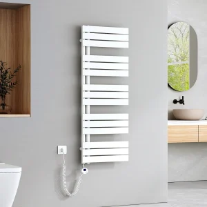 EMKE Elektrische Handdoekradiator – Glanzend Wit – 132×50 cm – 800W – Badkamer Radiator EMKE Elektrische Handdoekradiator – Glanzend Wit – 132×50 cm – 800W – Badkamer Radiator