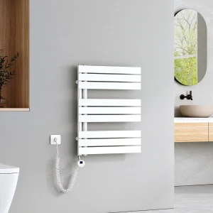 EMKE Elektrische Handdoekradiator – Glanzend Wit – 76×60 cm – 400W – Badkamer Radiator EMKE Elektrische Handdoekradiator – Glanzend Wit – 76×60 cm – 400W – Badkamer Radiator
