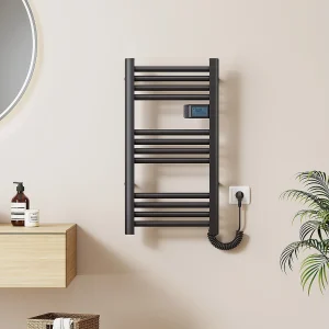 EMKE Elektrische Handdoekradiator – Met Smart Thermostaat – Mat Zwart – 75×40 cm – 180W – Badkamer Radiator – Elektrische Radiator EMKE Elektrische Handdoekradiator – Met Smart Thermostaat – Mat Zwart – 75×40 cm – 180W – Badkamer Radiator – Elektrische Radiator