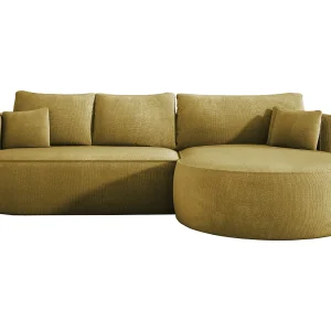 FIORE hoekslaapbank met automatische opening, liggend, rechts 284x183x82 cm, lichtgroen FIORE hoekslaapbank met automatische opening, liggend, rechts 284x183x82 cm, lichtgroen