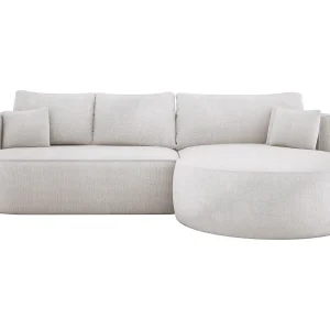 FIORE hoekbank met automatische opening, liggend, rechts 284x183x82 cm, gebroken wit FIORE hoekbank met automatische opening, liggend, rechts 284x183x82 cm, gebroken wit