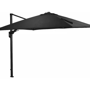 Garden Impressions Zweefparasol Hawaii Deluxe 300×300 – donker grijs – zwart